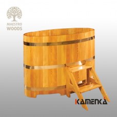 Купель Maestro Woods овальная 0,59x1,06 H=1,0м из лиственницы