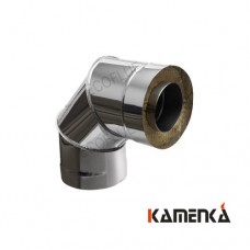 Отвод сэндвич EcoFlue нерж 1мм диаметр 200х115 угол 90