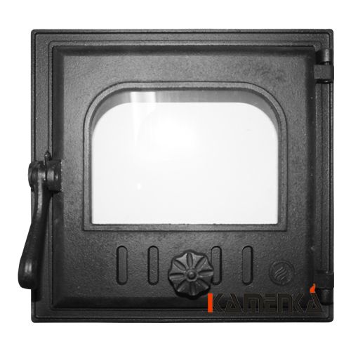 Дверца топочная стекло FireWay 250х240мм К401