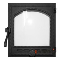 Дверца топочная стекло FireWay 290х325мм К404