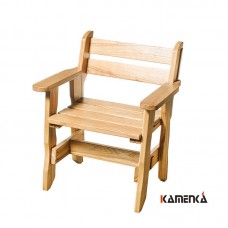 Кресло Kamenka Богатырь дуб лакированный